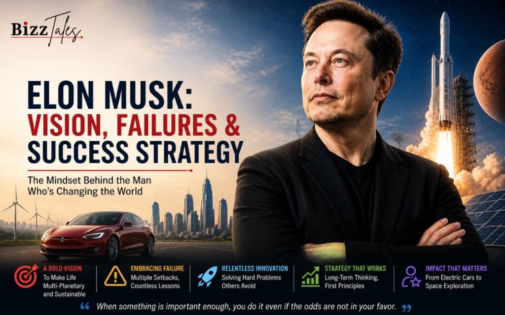 Elon Musk: Vision, Failures & Success Strategy