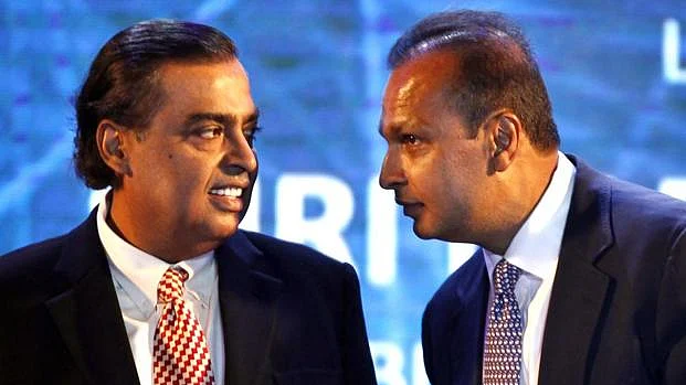 Mukesh Ambani and Anil Ambani image