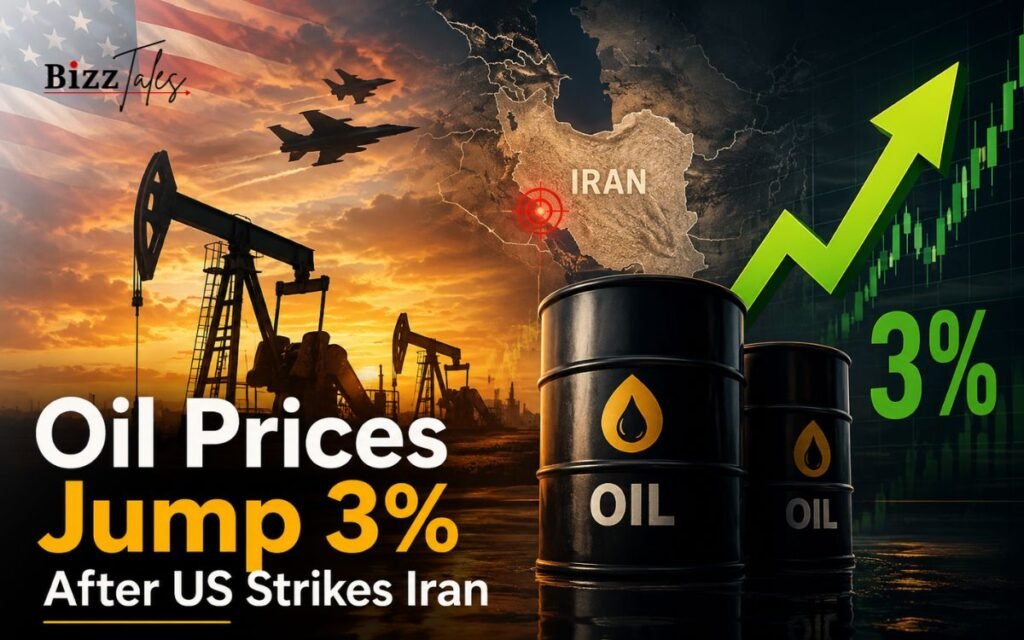 Oil Prices Jump 3% After US Strikes Iran